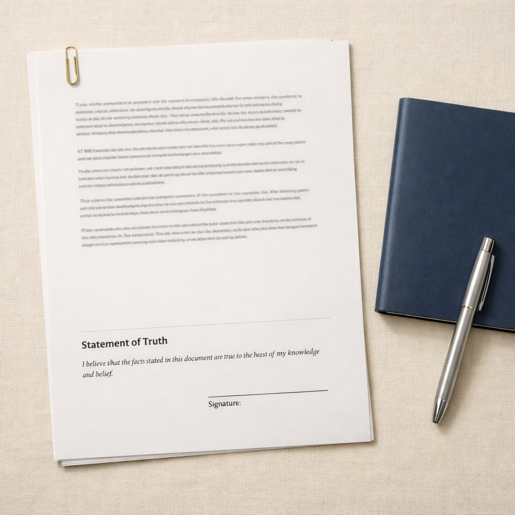 Position statement template pack for UK family court hearings with worked examples and guidance notes - McKenzie Friend London