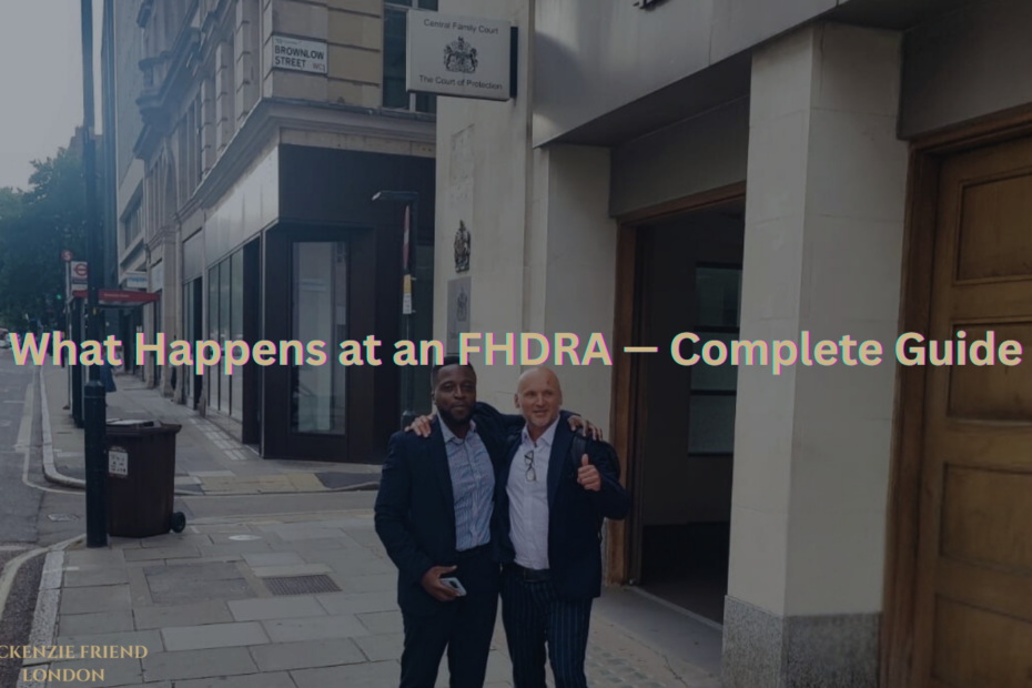 what happens at an FHDRA